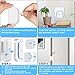 CINBOS Door Alarm for Home/Office,Wireless Door Open Chime Range 656 Feet/52 Chimes/4 Level Volume/LED Indicator Home Security Window Entry Alert Doorbell (2 Sensor + 2 Receiver)