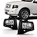 AKKON - For 2007-2014 Ford Expedition Black Bezel Headlight Assembly Left+Right Pair