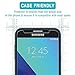 HPTech (2 Pack) Designed for Samsung Galaxy J3 2017, J3 Mission, J3 Prime, J3 Emerge, J3 Luna Pro, J3 Eclipse Tempered Glass Screen Protector, 9H Hardness, Easy to Install, Bubble Free