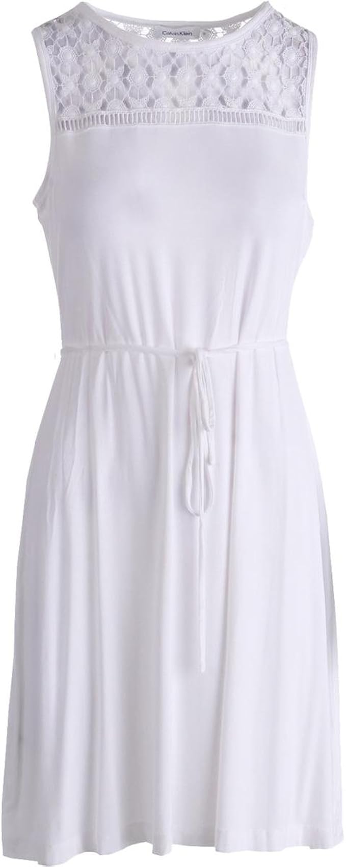 calvin klein white gown