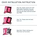 CAM-ULATA Case for iPad Air 1 Air 2 iPad 2018/2017 Case for Kids 9.7 inch Shock Proof Apple 5th 6th Generation Cover Kids Proof Pink
