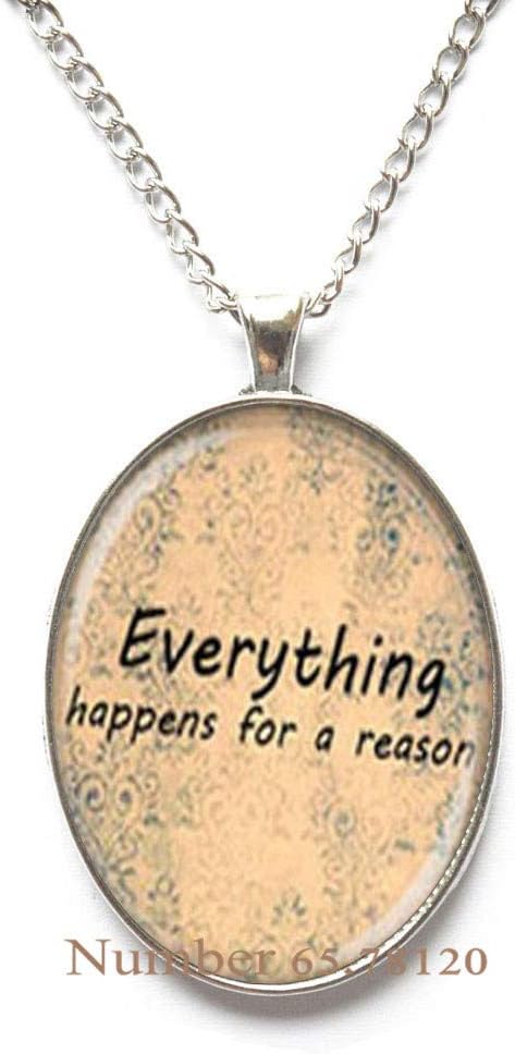 Amazon Com Yijianxhzao Everything Happens For A Reason Pendant