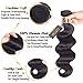 QTHAIR 16a Brazilian Human Hair Body Wave with 4x4 Middle Part Lace Closure(14 16 18 with 12 inch,Natural Color) 100% Unprocessed Virgin Brazilian Body Wave Hair Weave Bundles Body Wave Closure