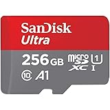 SanDisk 256GB Ultra MicroSDXC UHS-I Memory Card with Adapter - 120MB/s, C10, U1, Full HD, A1, Micro SD Card - SDSQUA4-256G-GN