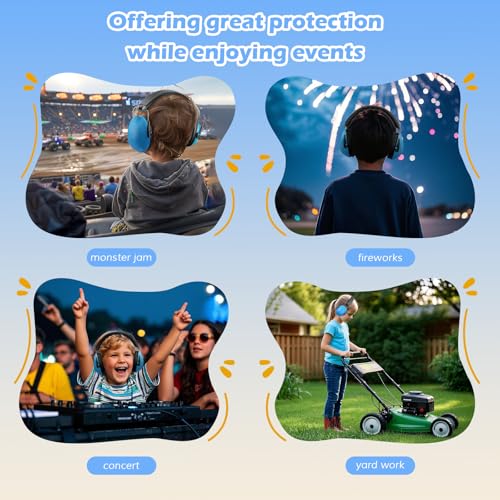 ProCase Noise Cancelling Headphones for Kids Toddler, SNR 27dB Noise Reduction Ear Muffs, Kids Ear Protection for Fireworks Autism, Sensory Headphones for Autistic Kids