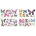 DECOWALL DW-1201 38 Colourful Butterflies Kids Wall Stickers Wall Decals Peel and Stick Removable Wall Stickers for Kids Nursery Bedroom Living Room d?cor