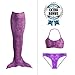 Tendol; 3 Pc Mermaid Tail, Monofin Compatible, For Children