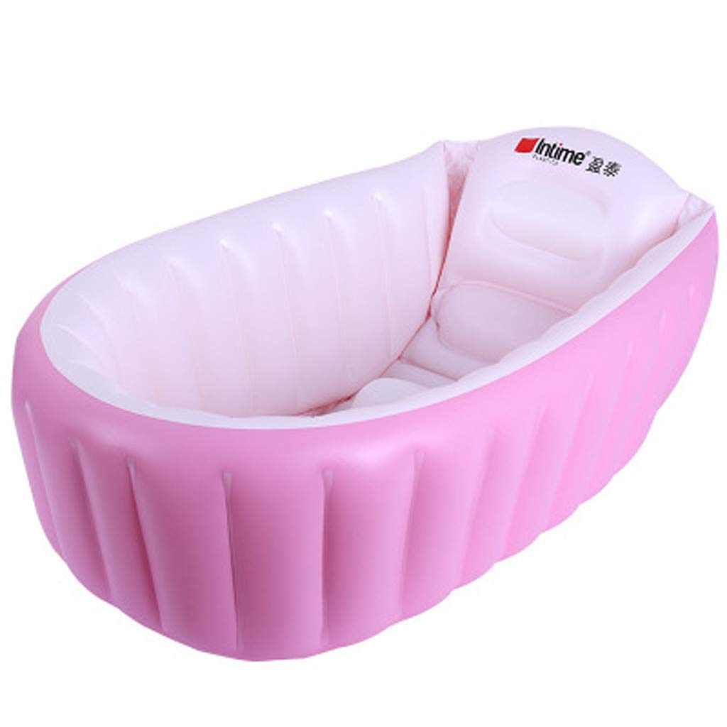 Rose 98 X 64 X 28 Cm Kolylong Baignoire Gonflable Bebe Nouveau Ne Piscine Pliable Gonflable Portable Antiderapant Bassine Pour Enfants Epaississement De Securite Garder Au Chaud Bath Lavabo Bebe Puericulture Toilette
