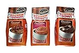 Dunkin Donuts Bakery Series Variety, Cinnamon Coffee Roll, Chocolate Glazed Donut, Plus Caramel Coffee Cake Flavored Ground Coffee, 11 Ounce Bags