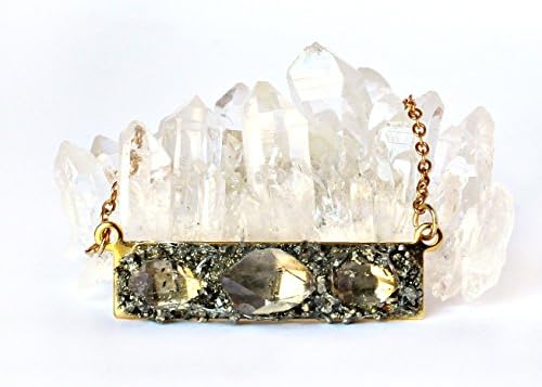Herkimer Diamond Crystal Gemstone Necklace
