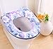 Lucky Beth Autumn Winter Warm Thicken Toilet Mat Toilet Seat Cover Pads Zipper