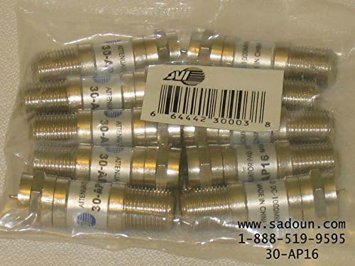 (Pack of 10) JVI 30-AP16 16db Fixed 1GHz Mini F-type Attenuator Pads RF Attenuator