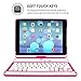 Snugg iPad Air Keyboard Case (2013-1st Generation) / iPad 9.7 Case with Keyboard, Wireless Bluetooth iPad Pro 9.7 inch Case with Keyboard Rotatable iPad Air Case with Keyboard - Pink