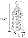 Vela Lanterns Temple Moroccan Style Candle Lantern, White, Small
