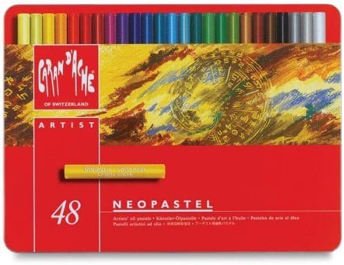 CREATIVE ART MATERIALS Caran D'ache Neopastel Oil Pastels Set/48 (7400.348) by CREATIVE ART MATERIALS