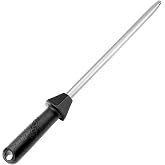 SHARPAL 119N Diamond Sharpening Steel Professional Knife Sharpener | Solid Honing Rod Built-In Angle Guides, Sharpens &amp; Realigns Edges, Polishes Edges, For Chef &amp; Kitchen Knives