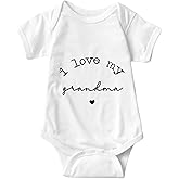 Brief Turbo I Love My Grandma Baby Bodysuit Newborn Outfits Baby Romper Infant One Piece Outfits