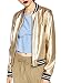 ACHICGIRL Women's Color Block Striped Metallic Bomber Jacket