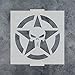 Punisher Skull Star Stencil Template for Walls and Crafts - Reusable Stencils for Painting in Small & Large Sizes