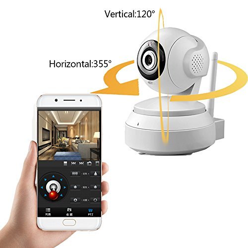 Wireless Security IP Camera 720P HD Indoor Camera Home Monitor with Motion Detection Two-Way Audio, Night Vision for Baby Pet Monitor with Mircro SD Card Slot