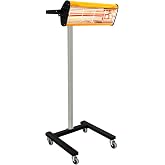 Solary Paint Curing Baking Lamp - Even Heating Stable Heat Output | 1050W 110V Short Wave Infrared Paint Drying Lamp for auto painters quickly cure body filler in repair shops.