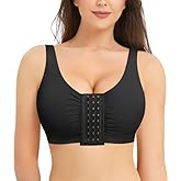 BRABIC Front Closure Post Surgery Minimizer Bras for Women Full Coverage Surgical Wireless Comfort Everyday Bras