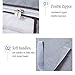 Foldable Storage Bag Organizers, Breathable Clothing Organizer Bags with Large Clear Window and Carry Handles, Storage Boxes for Comforters, Clothes, Blankets, Closets, Bedrooms, 3 Pack, Grey
