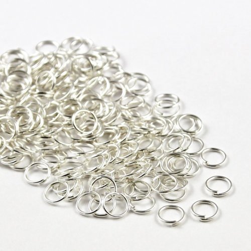 Angel Malone 100 x Silver Superior Super Strong Metal Jump Rings Jewellery Making Findings - UK Seller (Silver 7mm x 1.2mm)