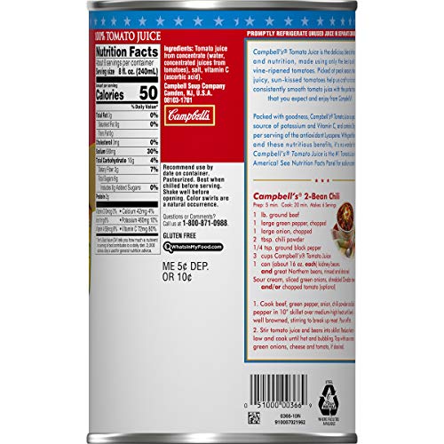 CAMPBELL’S TOMATO JUICE CAN, 46 OZ