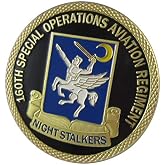 U.S. Army USA | 160th Special Operations Aviation Regiment | Night Stalkers | Gold Plated Challenge Coin
