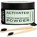 Activated Charcoal Teeth Whitening Powder + 2 Bamboo Toothbrushes | Natural & Organic Coconut - Food Grade, Guaranteed | Alpine Choice