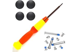 Padarsey 4 Pack Rubber Case Feet with Screws Screwdriver Kit Set Compatible for MacBook Pro A1278 A1286 A1297 13 15 17 (Not for Retina Display)