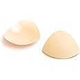 LELUSKIN Triangular Ultra-Thin, Reusable, Adhesive, and Hypoallergenic Nipple Covers - Vanilla - For Cup B-D+