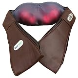 Inerzen Shiatsu Neck Shoulder and Back Body Kneading Massager with Heat  Arm Straps, Portable, Lightweight