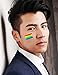 Fiomia Pride Tattoos Temporary Rainbow Flag Stickers for LGBTQ Pride Parades Festival Waterproof Body Paints Removable 30Pcs