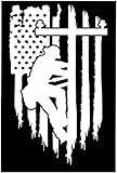 American flag Lineman Linesman Powerline Technician vinyl sticker decal distress Pledge of Allegiance Powerline line Powerpole pole (8