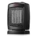 andily Oscillating Portable Ceramic Space Heater for Home and Office Indoor Use with Adjustable Thermostat Overheat Protection and Carrying Handle ETL Listed, 750W/1500W
