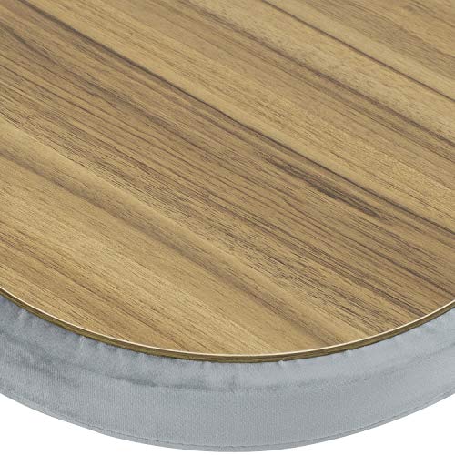 Sorbus Velvet Footrest Stool, Round MidCentury Modern Luxe Velvet