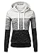 NINEXIS Womens Long Sleeve Fleece Pullover Hoodie Sweatshirts OATMEAL M