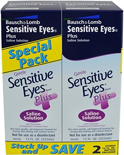 Sensitive Eyes Plus Saline Solution, 2 Count