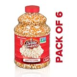 Orville Redenbacher's Original Gourmet White Popcorn Kernels, 30 Ounce, Pack of 6