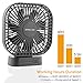 OPOLAR Battery Operated Fan, 5200Ma Rechargeable Battery Powered Fan, Strong Wind But Quiet, Timer Setting, USB or Battery Powered for Office or Outdoor, Small Mini Personal Desk Fan