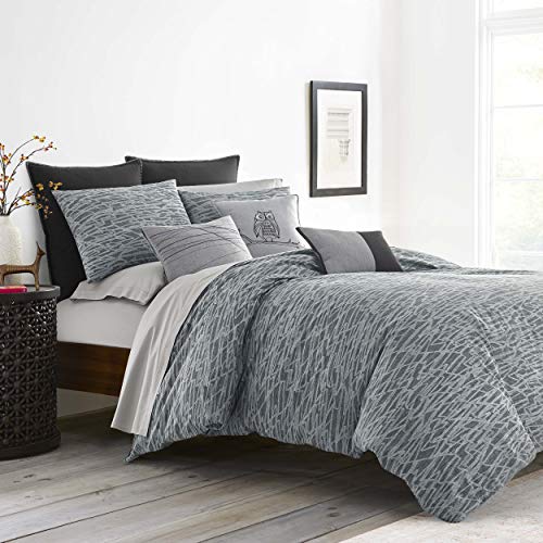 ED Ellen DeGeneres Boceto Comforter Set, Queen, Grey