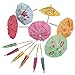 Cocktail Picks - Drink Umbrellas - 4 Inch Tropical Parasol Umbrella Pack of 200 Count Colorful Paper Luau Hawaiian Tropical Umbrellas Sticks Great for Beach Party Supplies & Birthday Party Decorations