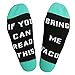 Novelty Funny Saying Crew Socks If You Can Read This Bring Me Tacos for Men Women