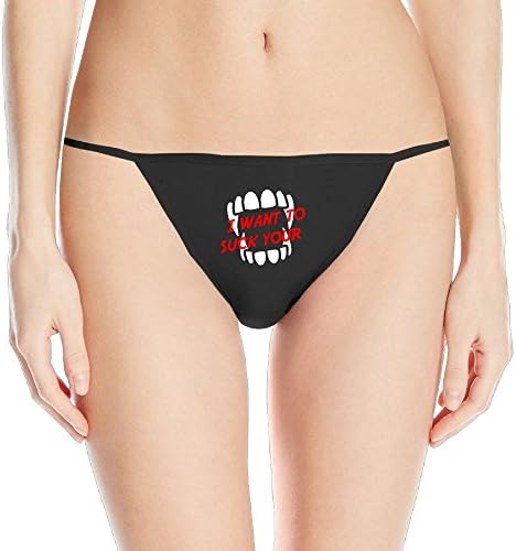 Hot Sexy Sweetheart Women's Cute T-Back Panties - I Want to Suck Your T-Back