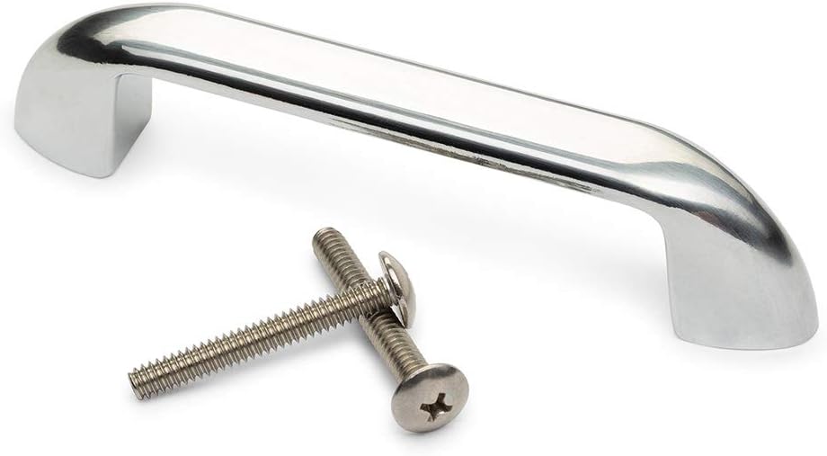 4 Inch Universal Pull Handle. Fits Trash & Laundry Chute Bottom & Side