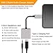 Pixel 2 Headphone and Charger Adapter, Autynie 2 IN 1 USB-C to 3.5mm Aux port with Type-C Fast Charging Port for Pixel 3/2/XL, New iPad, Essential Phone and More-Support DAC and Hi-Res Music (Silver)thumb 1
