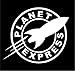 Futurama Planet Express Vinyl Decal Sticker | Cars Trucks Vans Walls Laptops Cups | White | 5.5 inches | KCD971