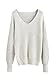 iPretty Sexy Women's Thin Long Sleeve V-Neck Knitted Jumper Loose Sweater Pullover Top